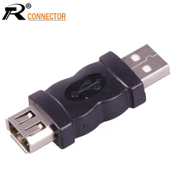 

100pcs high quality USB 2.0 1394 Female to USB A Male adapter 6 Pin Female Firewire IEEE 1394 to USB Male Adaptor Convertor