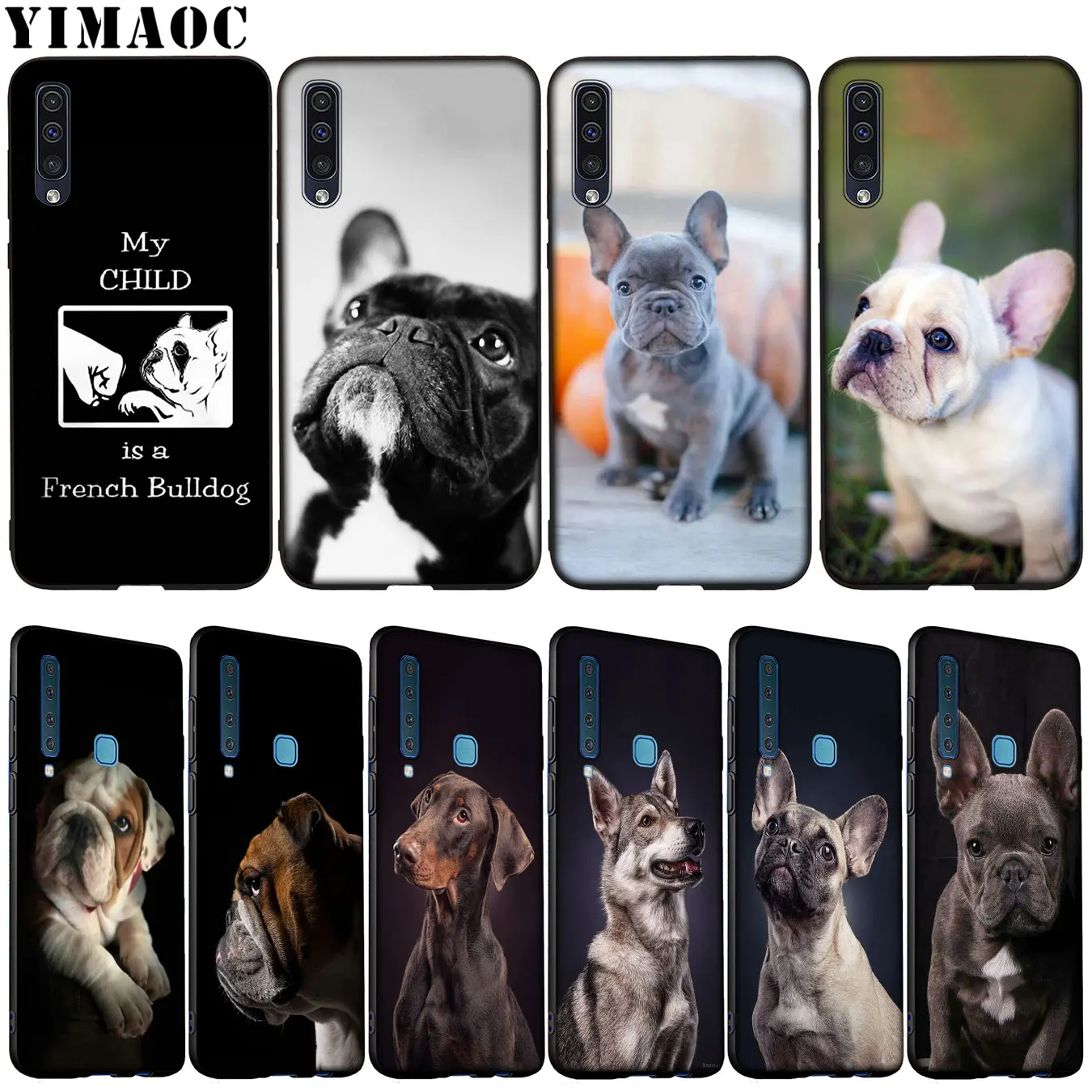 

YIMAOC Bulldog Puppies dog Soft Silicone Case for Samsung Galaxy A70 A60 A50 A40 A30 A20 A10 A10S A20S A30S A40S A50S Cover