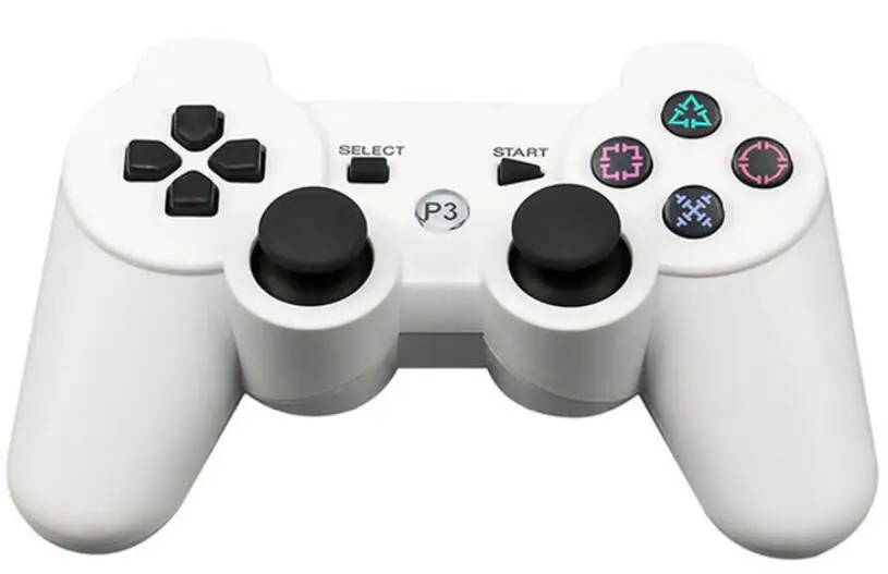 JIELI беспроводной Bluetooth сплошной цвет контроллер для sony playstation Dualshock 3 PS3 контроллер вибрации геймпад посылка - Цвет: Белый