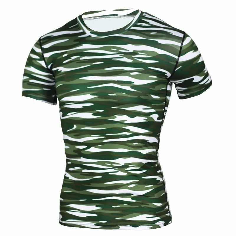Refire gear быстросохнущая футболка для мужчин; стиль милитари камуфляжные футболки Coolmax Спорт для охоты, походов, Кэмпинга одежда для мужчин - Цвет: green amariss 2