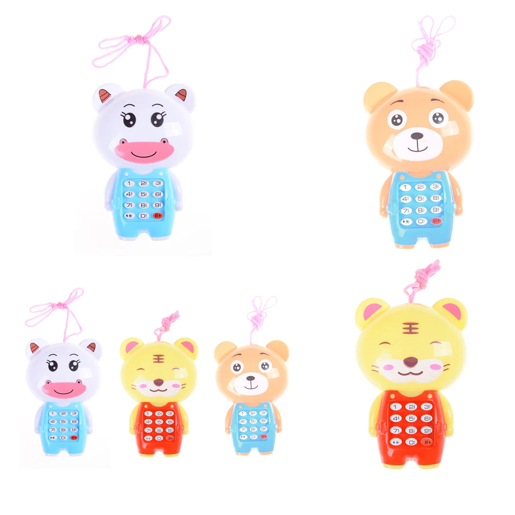 2018 Новый Kawaii Детские мультфильм музыкальный телефон игрушки обучения игрушка телефон подарок для детей Детские игрушки Разные цвета