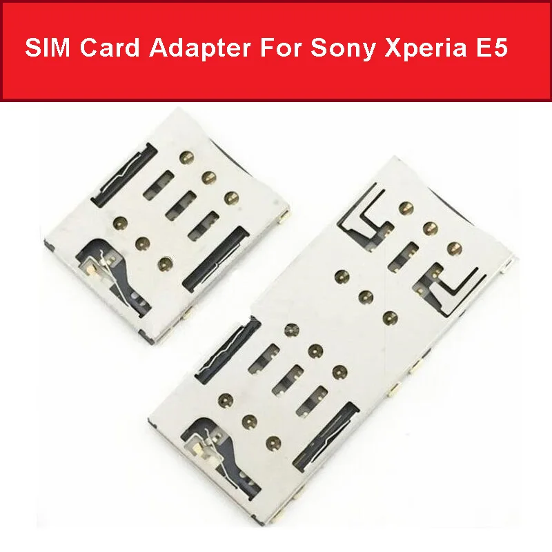 

Single & Daul Sim Card Slot Adapter For Sony Xperia E5 F3311 F3313 F3216 Micro SD & SIM Card Reader Socket Phone repair Parts