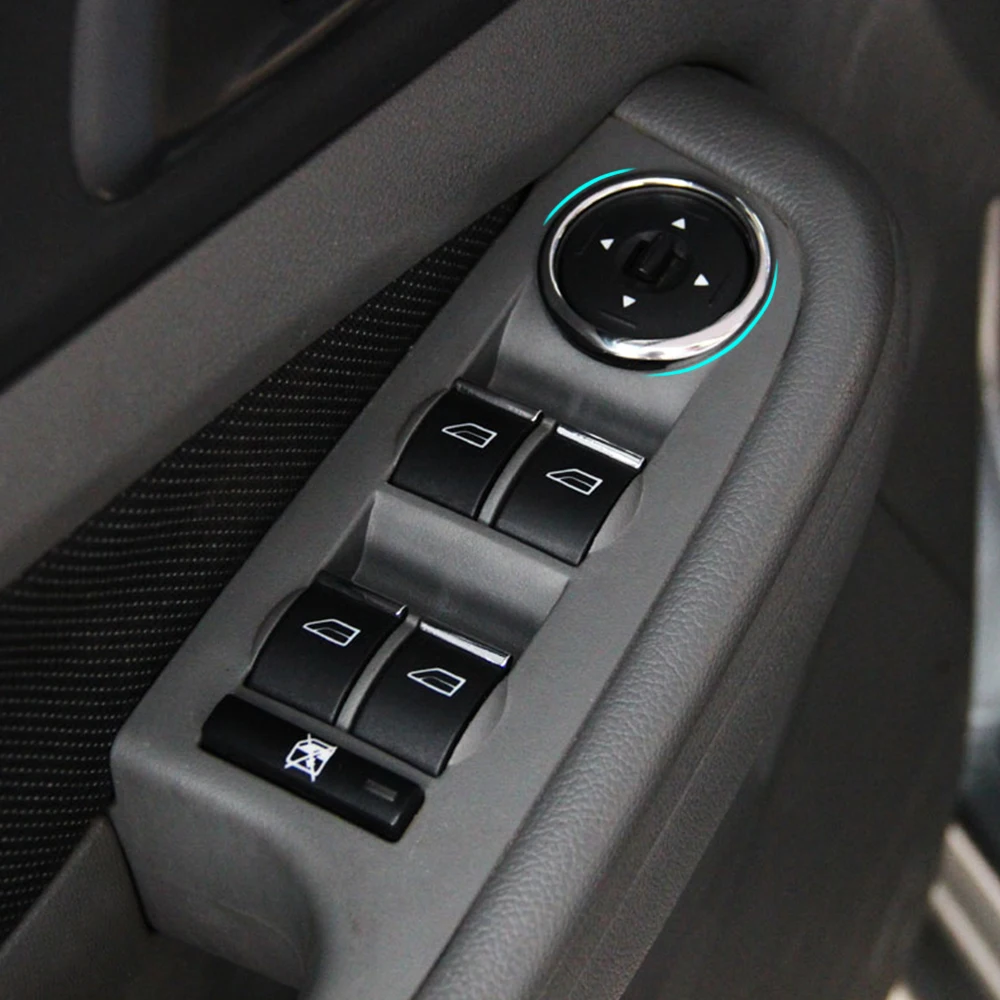 

Car window lifting button Chrome Sequin ring Car Accessories for ford focus 2 MK2 sedan hatchback 2006 2007 2008 2009 2010