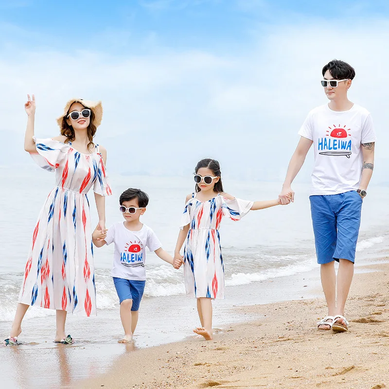 Muelle del puente Adquisición castillo Vestidos de Noche de playa para madre e hija, ropa para padre, madre y  bebé, pijamas para pareja, ropa a juego familiar, pantalones, vestido de  gasa para mamá|Trajes iguales de familia| - AliExpress