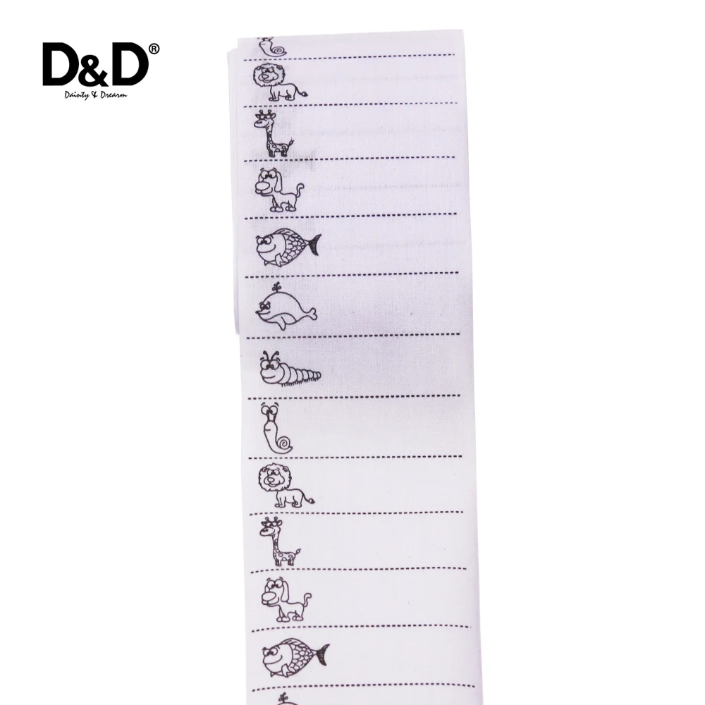

100Pcs/pack Washable Iron on Name Labels Garment Fabric Tags Care Woven Labels for School Sewing Accessories