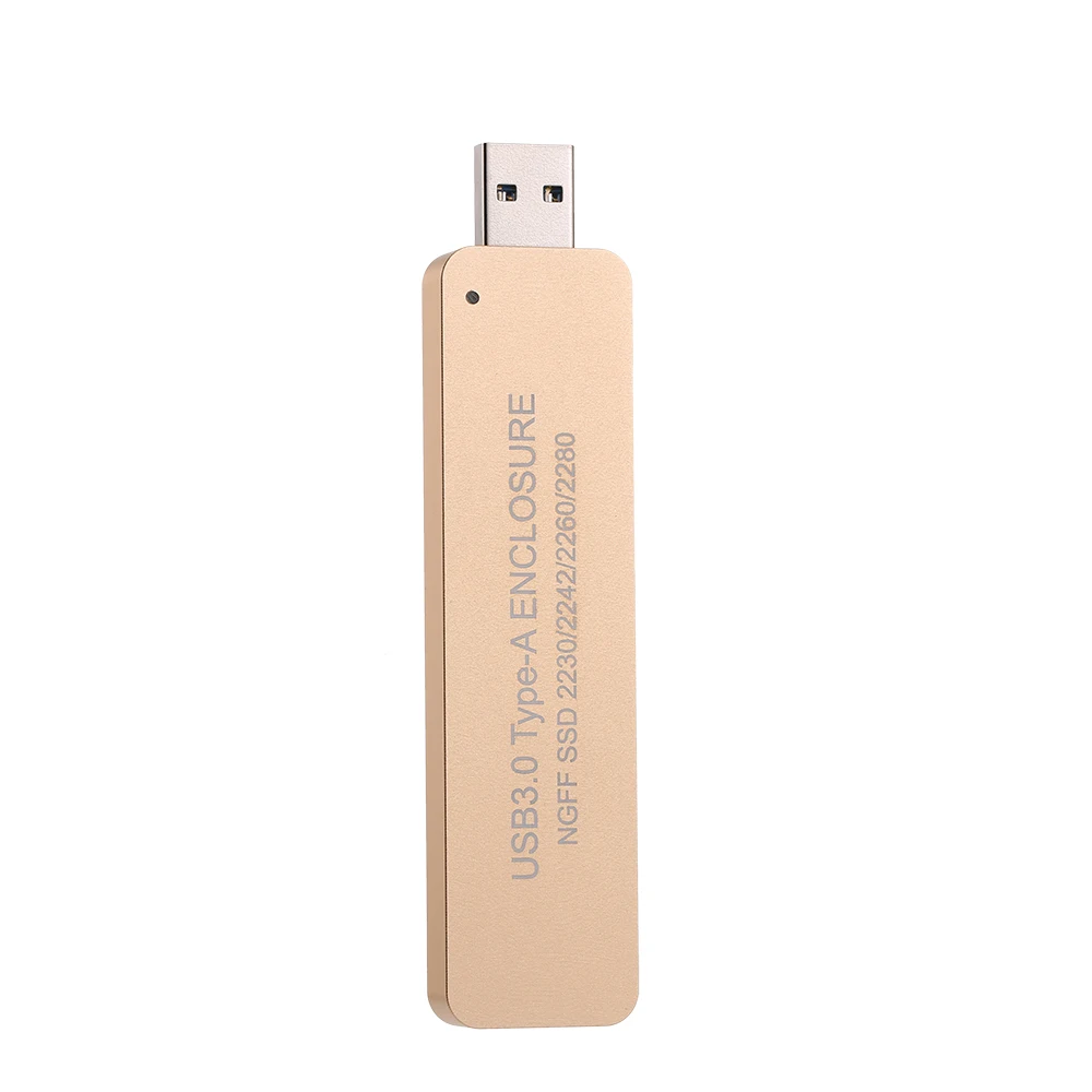 Корпус NGFF M.2 на USB 3 0 SSD адаптер чехол для хранения M2 SATA ключ B применимый к 2230 / 2242 2260