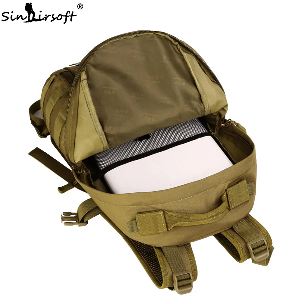  SINAIRSOFT Military Tactical Backpack 35L Rucksack 14 Inches Laptop Fishing Molle System Backpack T