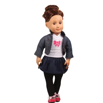 

Baby Doll Girl Doll 4 Styles Doll Outfits Include Clothes Tights Shoes Fit For 18 Inch (46cm) Dolls Of All Brands