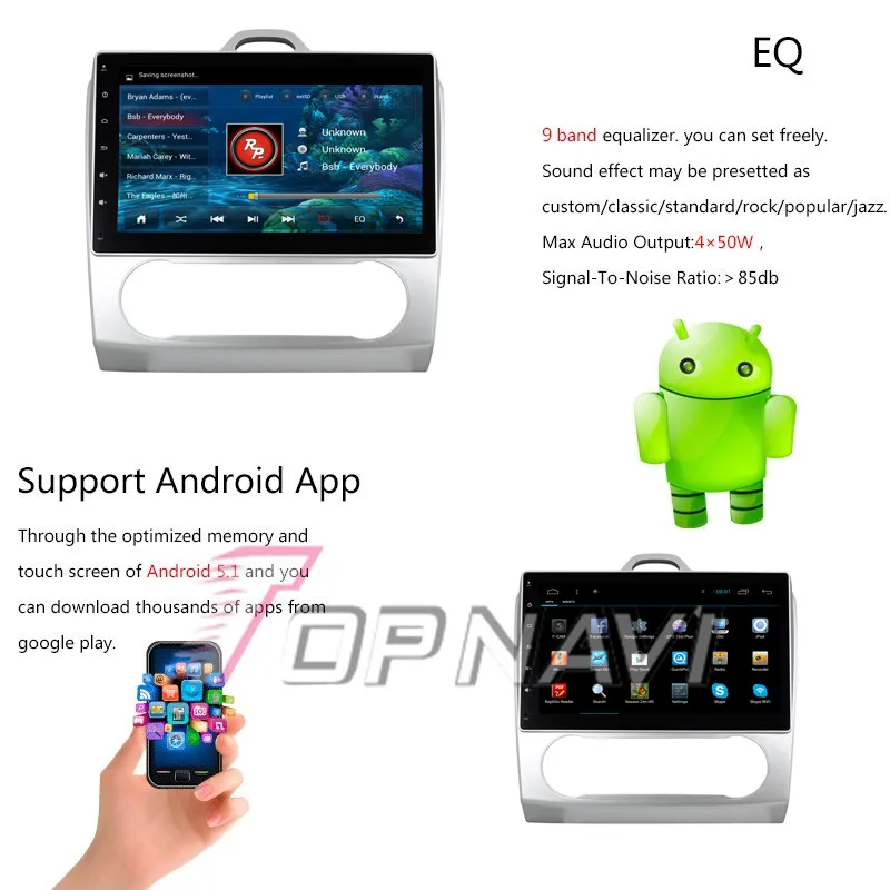 Discount Topnavi 10.2" Quad Core Android 6.0 Car GPS Navigation for Focus 2 Auto Autoradio Multimedia Audio Stereo,NO DVD In Dash 26