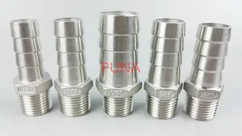 

Free shipping 3/4" BSP x 16mm Hose Barb 304 Stainless steel Male thread Pipe fitting