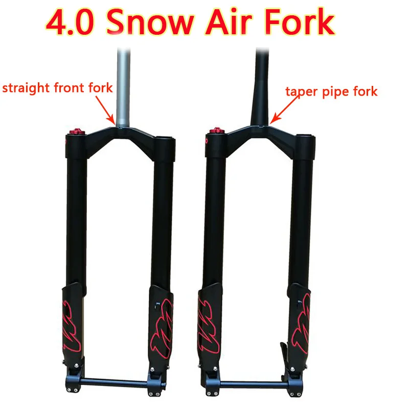 

MODENG Snow MTB Moutain 26inch Bike Fork Fat bicycle Fork Air Gas Locking Suspension Forks Aluminium Alloy For 4.0"Tire
