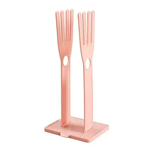Многофункциональная креативная перчатка держатель формы полки домашний съемный Сушильный Стеллаж Тряпичные перчатки стойка органайзер для кухонных принадлежностей - Цвет: pink