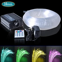 Maykit 160 шт. 2 размера звезды светильник волокна с 16 Вт Rgbw Led волоконно-оптический светильник двигатель 28 клавиш пульт дистанционного управления