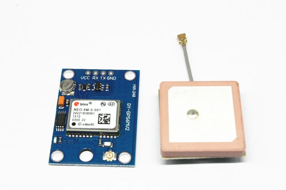 

1Set NEO-6M GPS Module GY-GPS6MV2 NEO6MV2 Buit-in EEPROM APM2.5 Antenna 3V-5V RS232 TTL Board for Arduino Flight Control