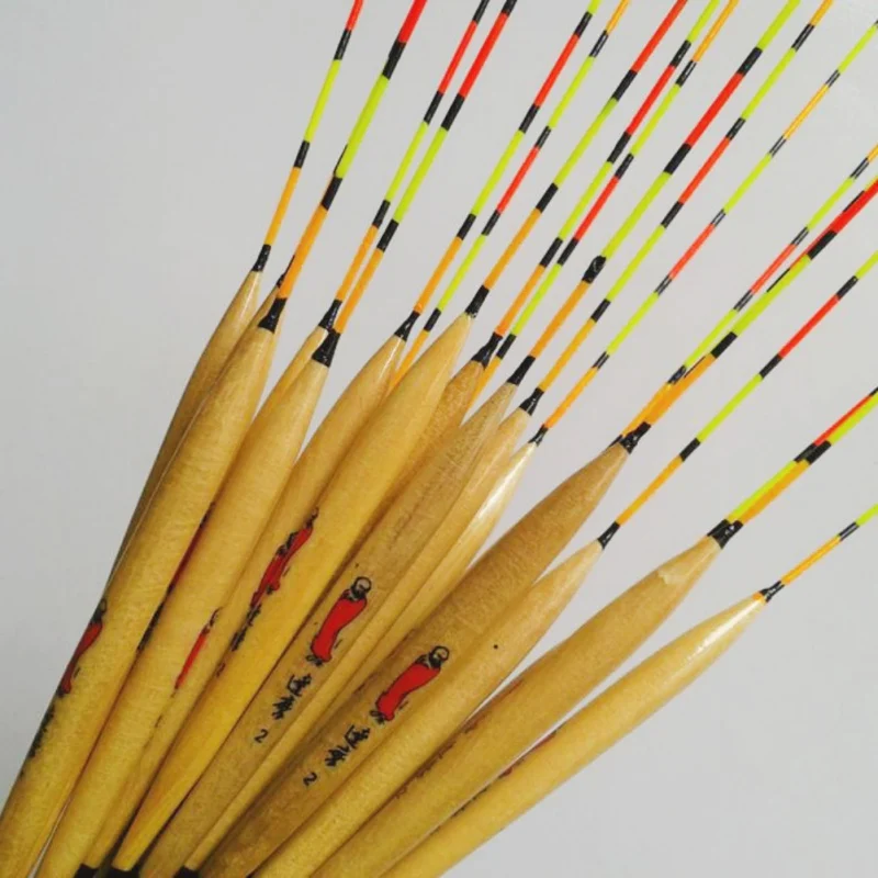 

10Pcs / lot Wood Fishing Float Tank Flotteur Peche Float Fishing Tackle Tools Accessories TX005