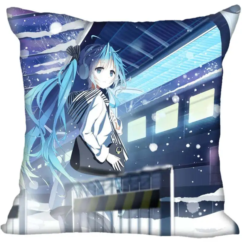 Заказная декоративная наволочка Hatsune Miku квадратная Наволочка на молнии 33x33,40x40,45x45 см(с одной стороны) наволочка - Цвет: Pillowcase 16