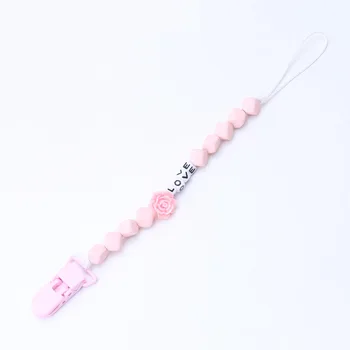 

28CM Plastic Silicone Pacifier Chains Safe Teething Chain Baby Teether Eco-friendly Pacifier Clips Holder Chain Super Beauty