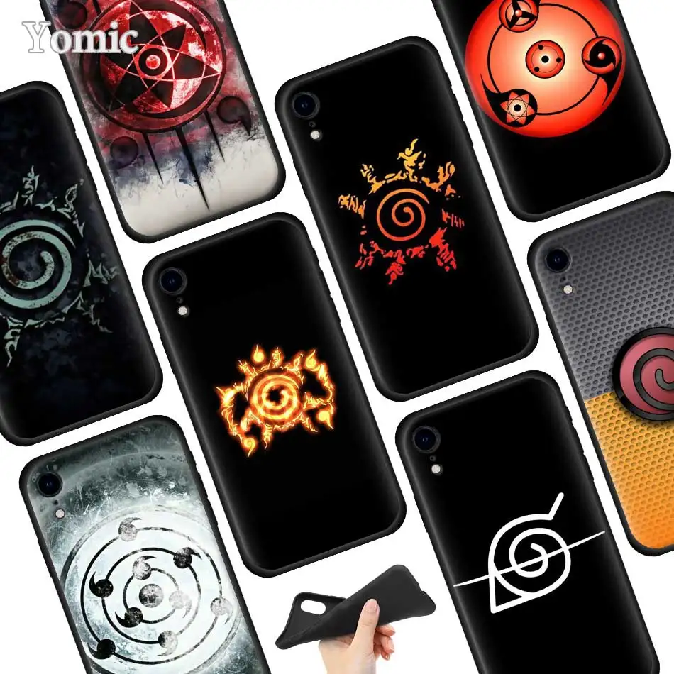 

Naruto Marker Black Soft Case for Apple iPhone XR 7 8 6 6S Plus X XS MAX 5 5E 5S Silicone Phone Case Cover