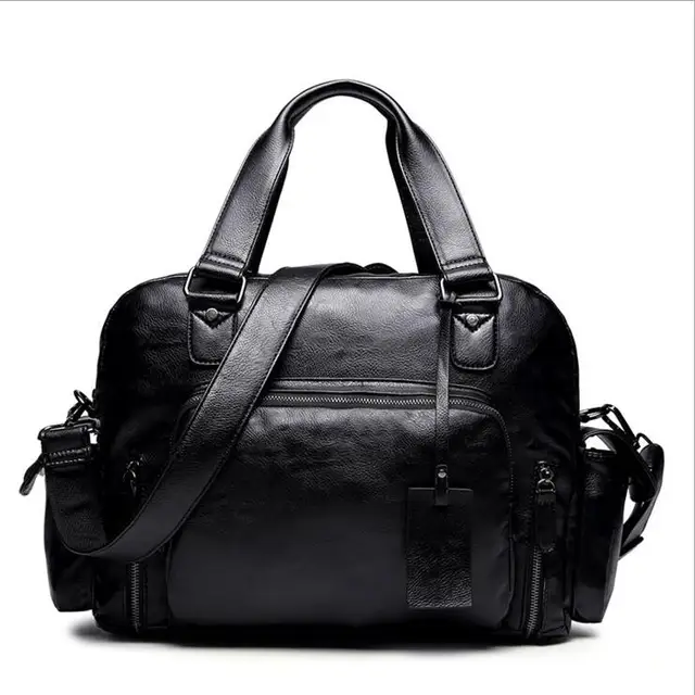 2016 Fashion Handbag Korean Men's Bag Duffle Satchel Travel Leather