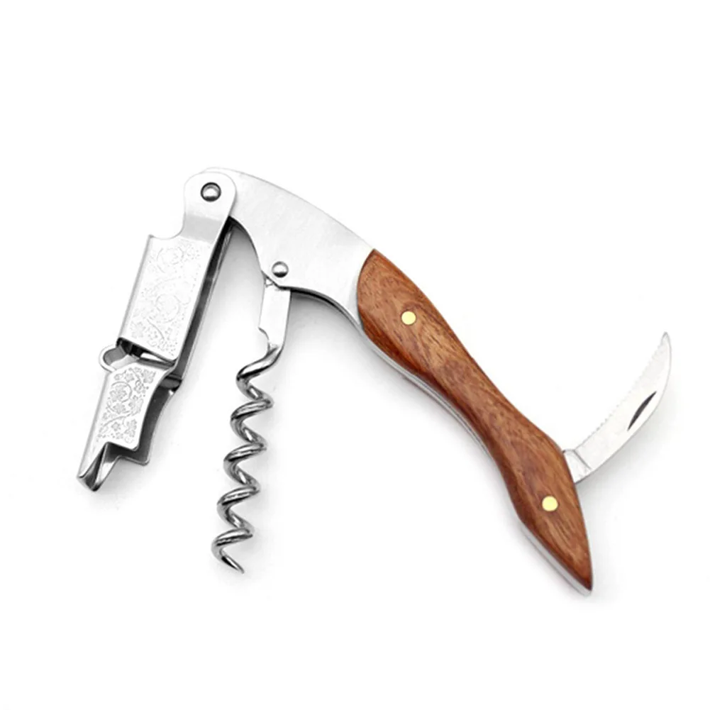 3 IN 1 Stainless Steel Screw Corkscrew Opener Multifunction Waiters