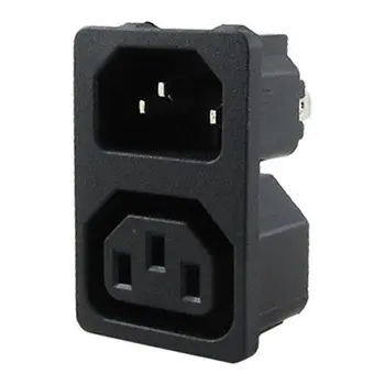 

AC 10A 250V IEC 320 C13 Male C14 Female Inlet Power Socket