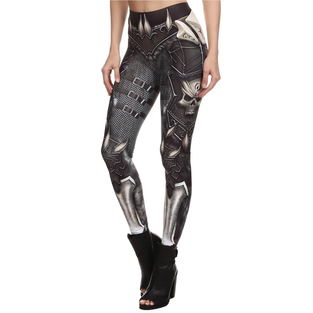 

Leggings Women Steampunk Retro Leggings Comic Cosplay Print Gothic Strerchy Skinny Pants Leggings Sweatpants Trousers Clothes