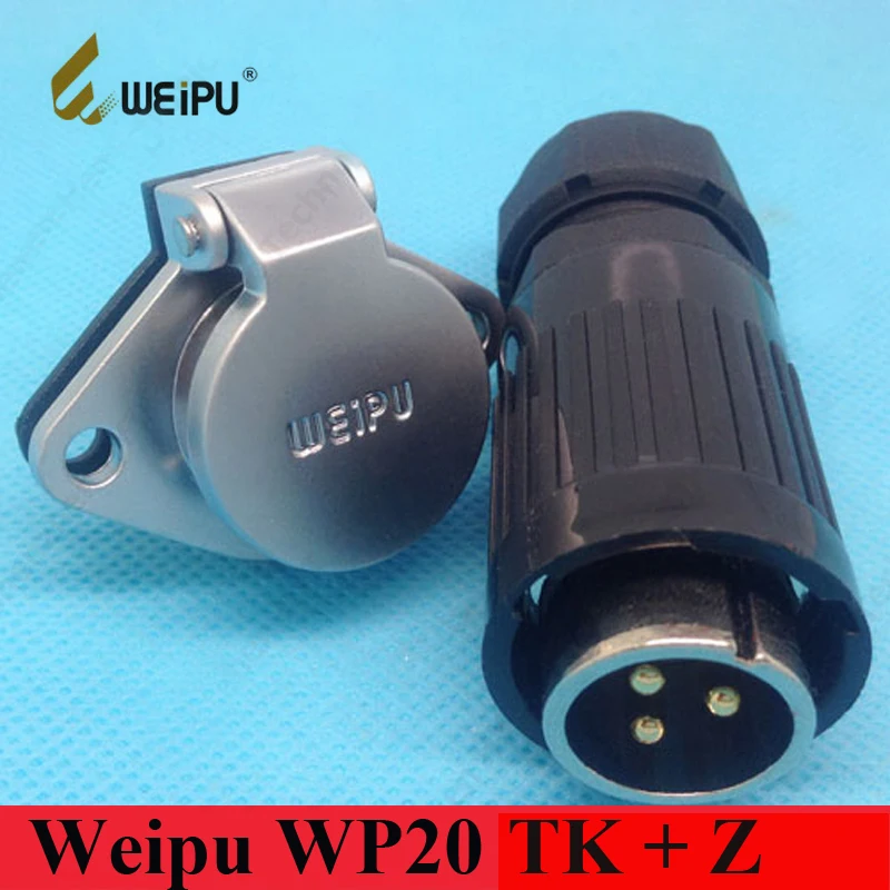 

Original Weipu Connector WP20 TK + Z 2 3 4 5 7 9 12 Pin Cable Connector Plug Socket Waterproof Car Power Charging Connector