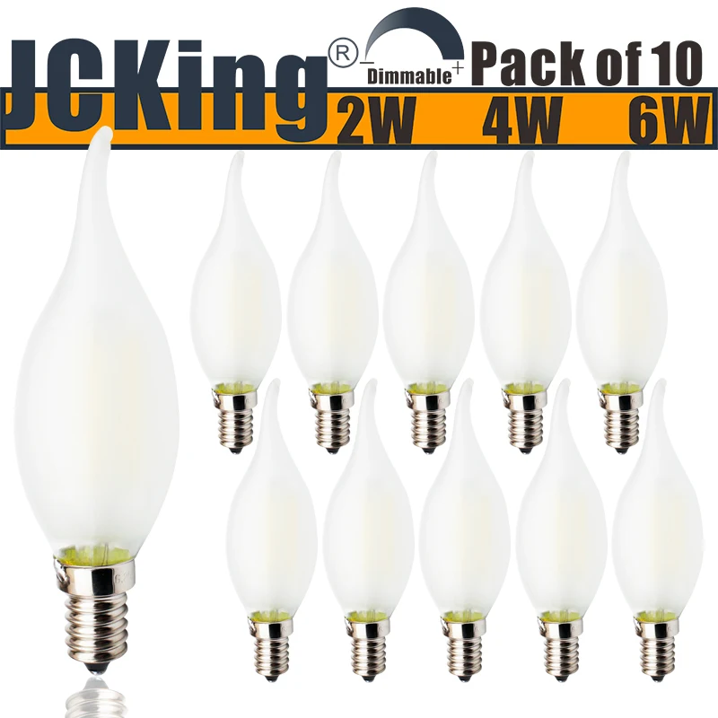 Us 16 19 10 Off Jcking Dimmable 220v E14 Led Filament Vintage Light Bulb Frosted Flame Bulbs Ses For Chandeliers In Us 16 19 10 Off Jcking Dimmable 220v E14 Led Filament Vintage Light Bulb Frosted Flame Bulbs Ses For Chandeliers In