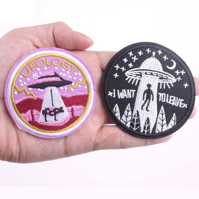 Peace Alien Embroidery Applique Patch Sew Iron Badge Iron On