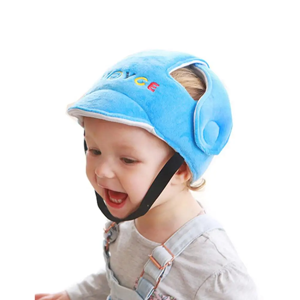 Детская ударопрочная защитная накладка для головы, Детская крышка бампера для малышей, защитный шлем для детей, подголовник, шапка - Цвет: Blue