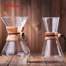 600ml/800ml Heat Resistant Glass Coffee Pot Coffee Brewer Cups Counted Coffee Maker Barista Percolator
