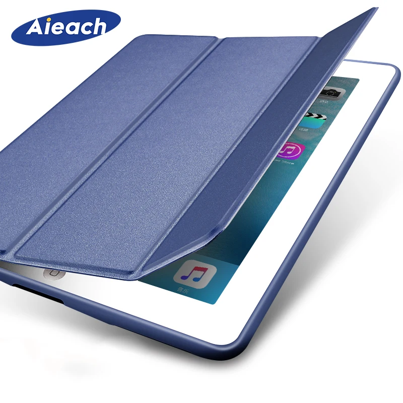 

Funda For Apple New iPad 2017 2018 9.7 inch 5th 6th Generation Case Slim Leather Silicone Smart Magnetic Cover For iPad 9.7 2018