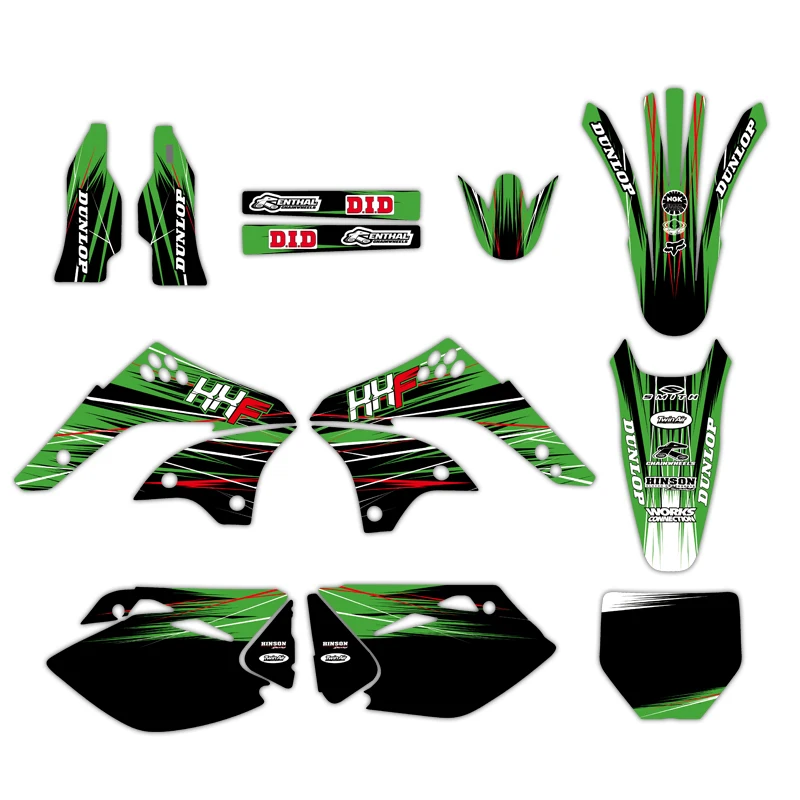 

NICECNC GRAPHICS & BACKGROUNDS DECAL STICKER Kits For Kawasaki KX450F KXF450 2006 2007 2008 KXF 450 KX 450F