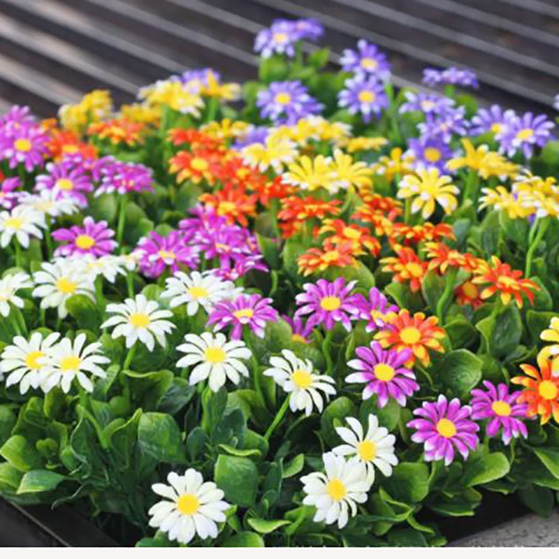 

One Bouquet 7 branch 7 heads cute daisy artificial decorative flower wedding flower bouquet home room table decoration