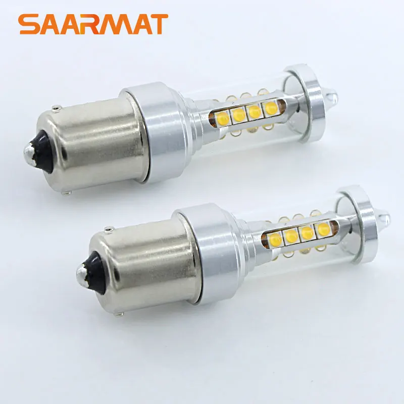 

2Pcs 1156 P21W BA15S LED Bulbs 2000LM Backup Reverse Light DRL For VW touran polo jetta mk6 mk7 LAVIDA TARO TOUAREG TOURAN Ect