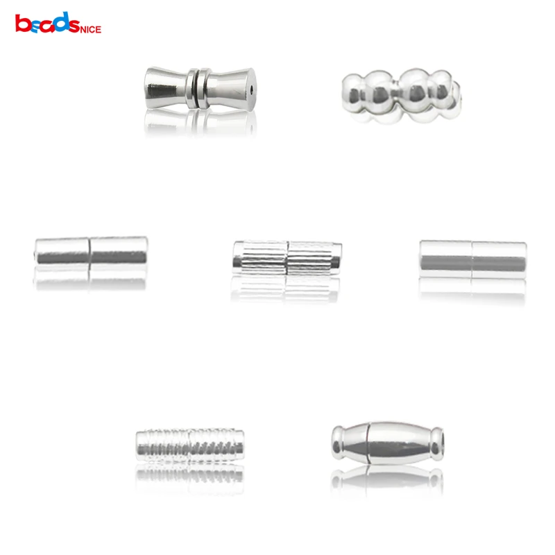 Beadsnice 925 Sterling Silver Barrel Clasps Jewelry Findings Beadsnice 925 Sterling Silver Barrel