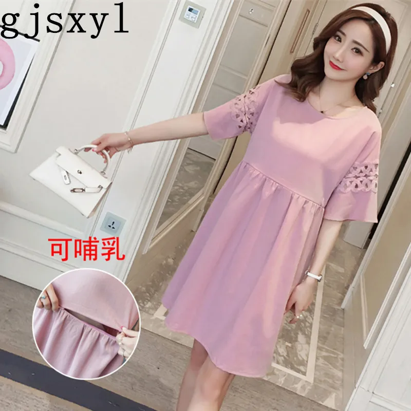 

Gjsxyl 2018 Pregnancy Summer Fashion Care Pregnant Woman Pregnant Woman Breastfeeding Pregnant Woman Breastfeeding Dress
