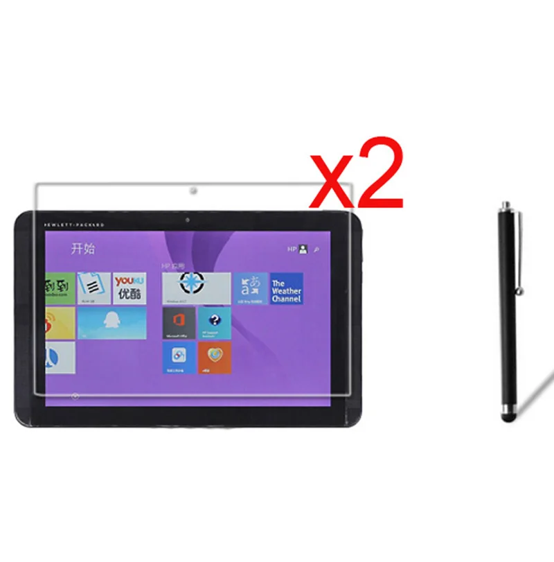 

3in1 2x Clear Films LCD Screen Protector Protective Film Guards +1x Stylus Pen For HP Pavilion X2 10 J014TU J025TU 10.1" Tablet