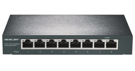 Металлический корпус, 8 Порты и разъёмы 1000 Мбит/с Gigabit Ethernet, 10/100/1000 Мбит Ethernet сетевые коммутаторы, концентратор LAN, полный дуплекс, Plug& Play