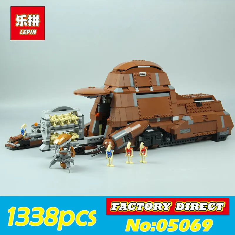 

LEPIN 05069 1338Pcs Star Model Wars Stunning The Federation MTT Transportation Tank Set Children Building Blocks Bricks Toy 7662