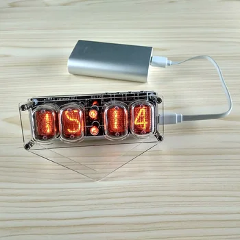 

IN-12 glow clock 4-digit clock colorful LED DS3231 nixie clock