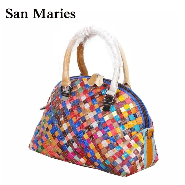 Women Leather Handbag Fashion Colorful Messenger Bags Women Leather Handbag Fashion Colorful Messenger Bags Shell Bag Genuine Handbags Cross Body
