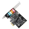 Tarjeta de sonido PCI 5,1, tarjeta de Audio 3D envolvente PCI Express para ordenador con alto rendimiento de sonido directo y soporte de perfil bajo ► Foto 3/3
