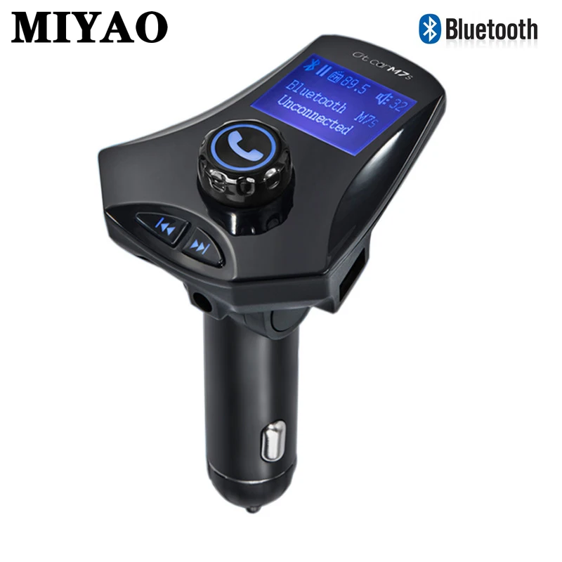 

Big Screen Wireless FM Transmitter Car Kit Bluetooth Handsfree Dual USB TF AUX MP3 Player Radio Adapter Car Quick Charger Power