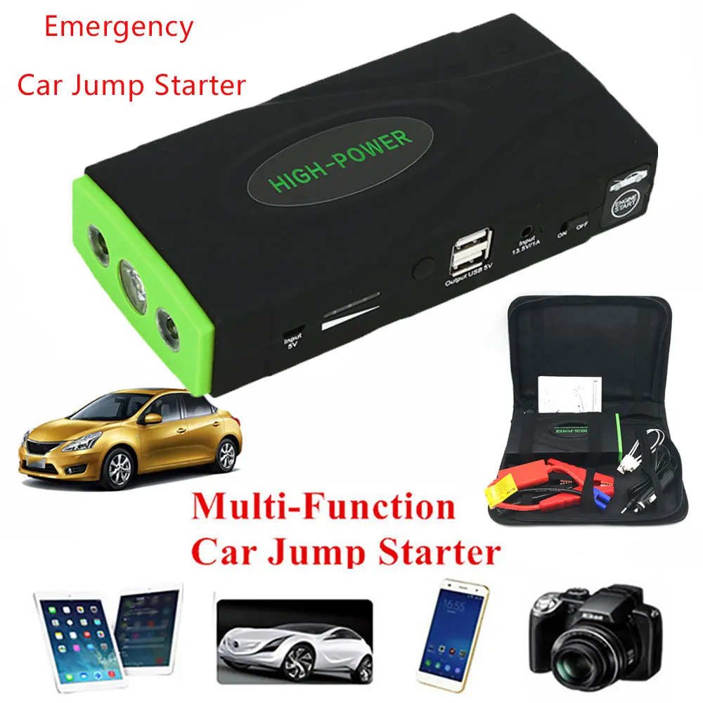 

High Capacity Portable Car Jump Starter Power Bank Emergency Auto Battery Booster Pack Vehicle Jump Starter Starting Device