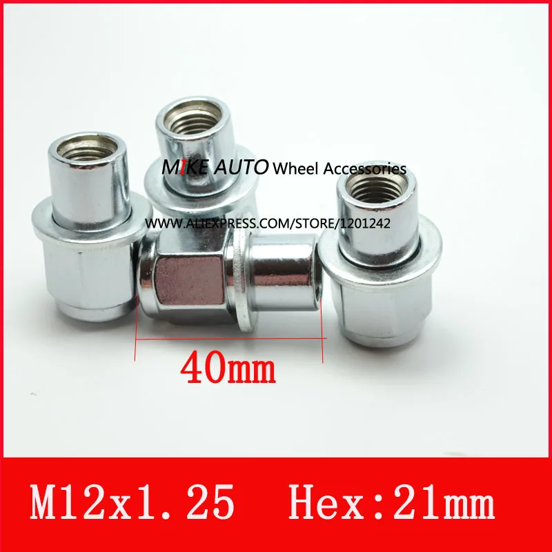 16PCS M12x1.25 wheel mag nut with washer for the alloy wheel of toyota
