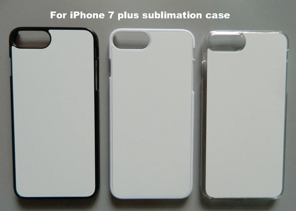 for iphone 7 plus 8 plus sublimation hard plastic case with printable aluminium metal insert plate can mix color 10 pcs lot