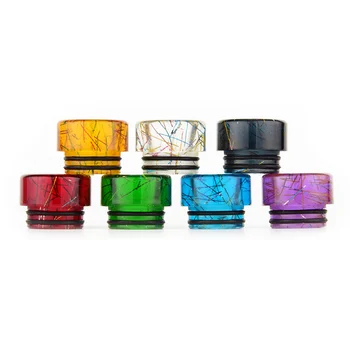 

Wide Bore Mouthpiece 810 Drip Tips colorful resin drip tip 810 for UFORCE NRG I just 3 TFV8 BIG BABY Atomizers tank