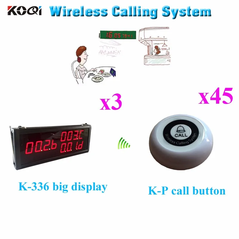 K-336+K-P 3+45 Wireless Calling Pager System