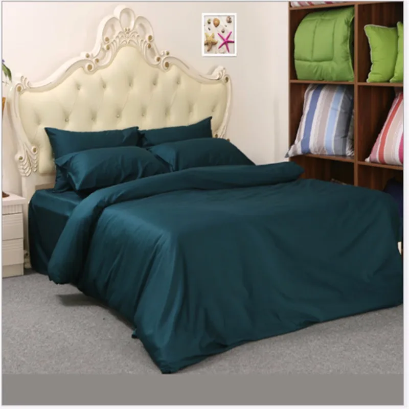 

3Pcs Duvet Cover Set Luxury Design Flat sheet 1000 Thread Counts 100% Egyptian Cotton Solid Color (Without Comforter)